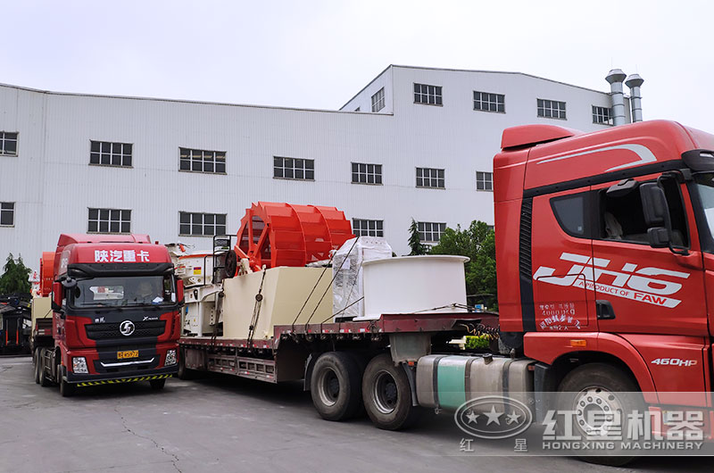 全套水洗機制砂設(shè)備發(fā)貨