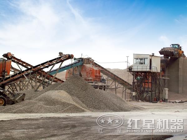 砂石骨料生產(chǎn)現(xiàn)場