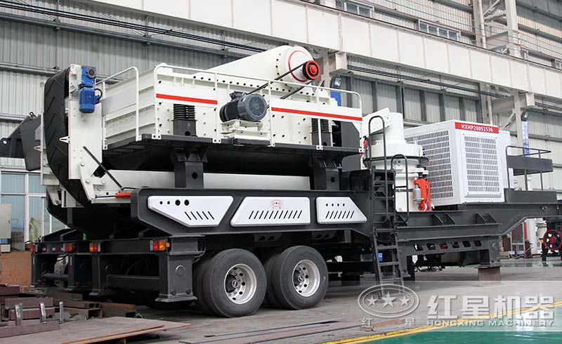 圓錐破輪胎移動破碎機