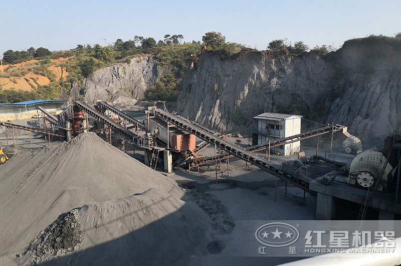 山西客戶骨料生產(chǎn)線