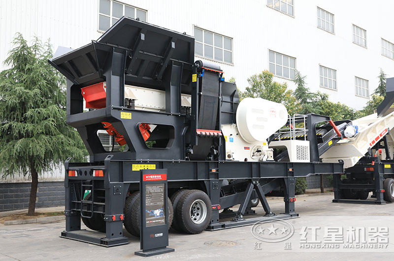 建筑垃圾移動(dòng)破碎站圖片