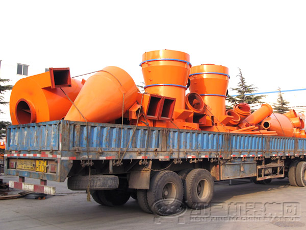 高壓微粉磨現(xiàn)場發(fā)貨圖