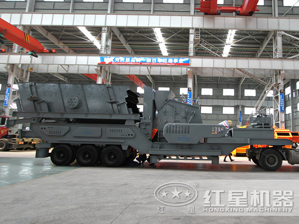 輪胎式車載移動打石機(jī)