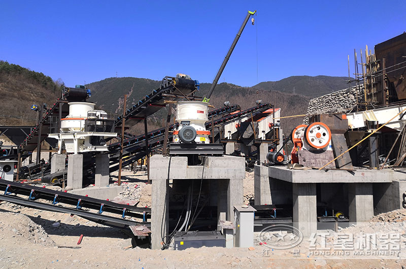 制砂生產(chǎn)線現(xiàn)場圖片