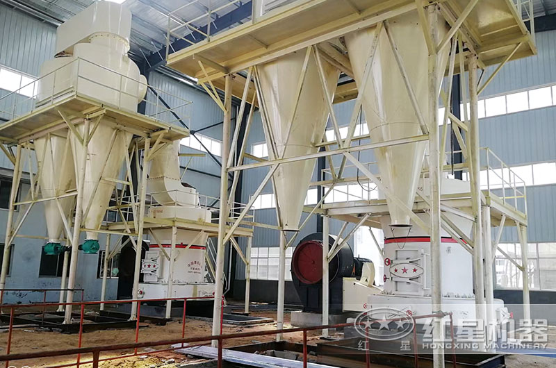 紅星雷蒙磨生產(chǎn)現(xiàn)場，深受用戶喜愛