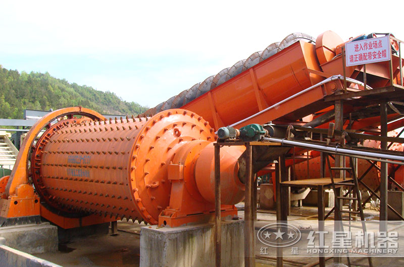 球磨機與分級機搭配工作現場 球磨機與分級機搭配工作現場