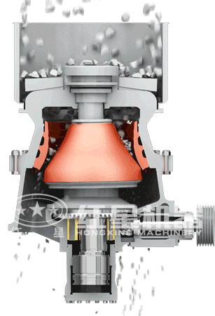 花崗巖破碎機工作原理動態(tài)圖