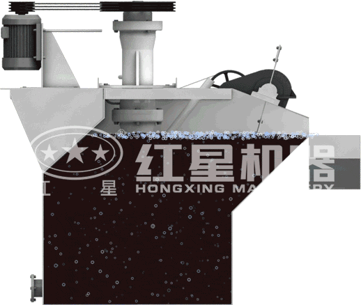 浮選機(jī)動態(tài)工作原理圖 浮選機(jī)動態(tài)工作原理圖