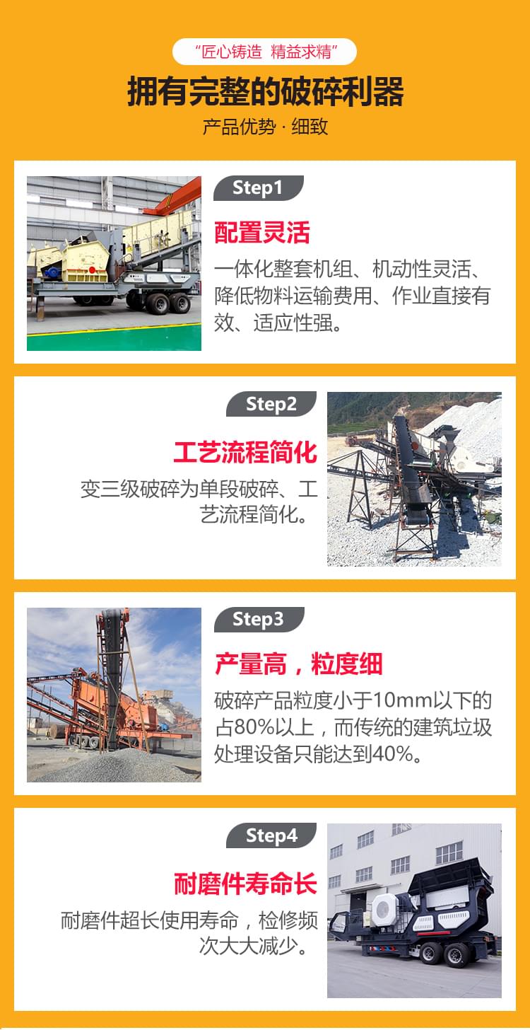 移動(dòng)破碎機(jī)性能詳解