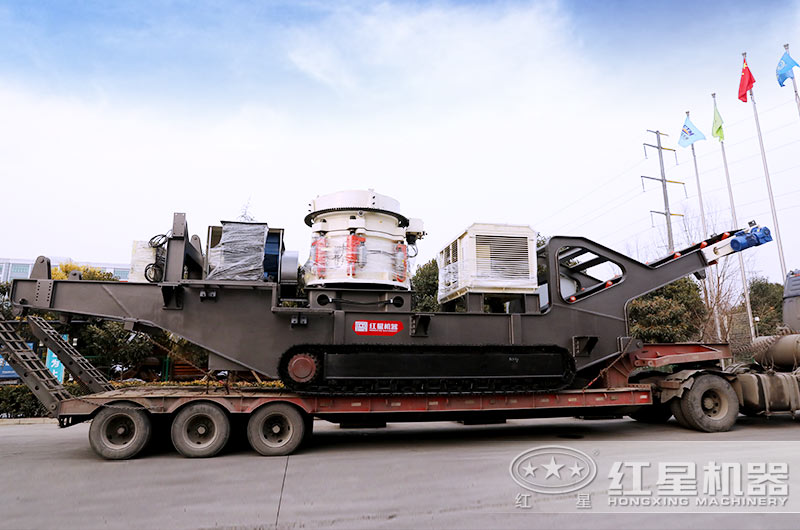 移動(dòng)式小型石子破碎機(jī)發(fā)貨圖