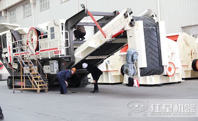 用戶參觀紅星碎石機械