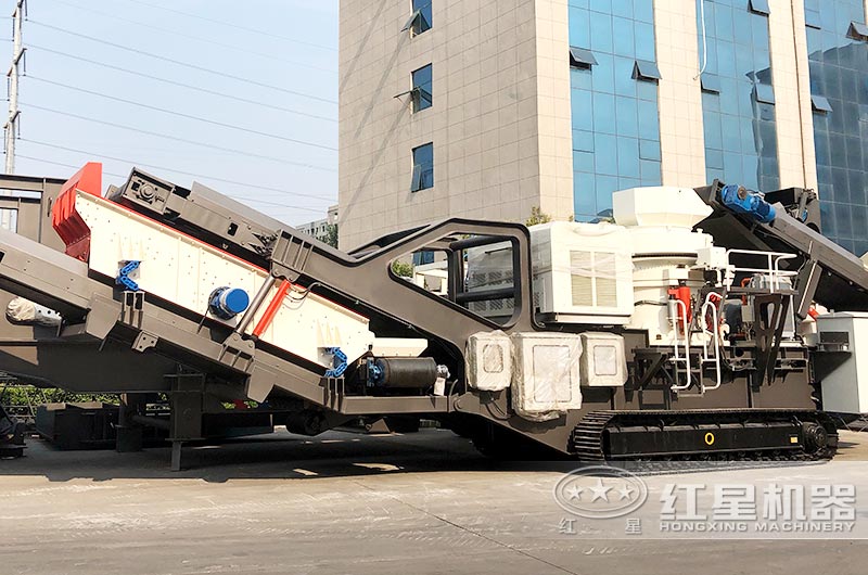 紅星機(jī)器履帶式車載移動(dòng)碎石機(jī)