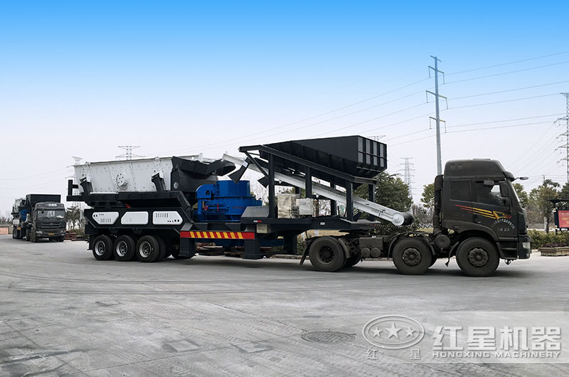 輪胎制砂機移動站