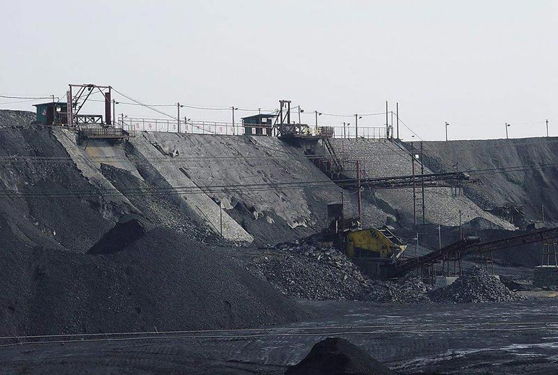 濕煤加工現(xiàn)場