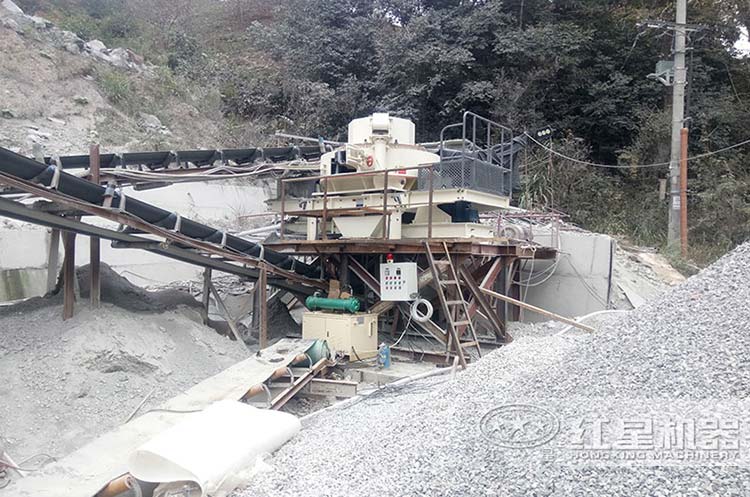 VSI制沙機(jī)作業(yè)現(xiàn)場(chǎng)