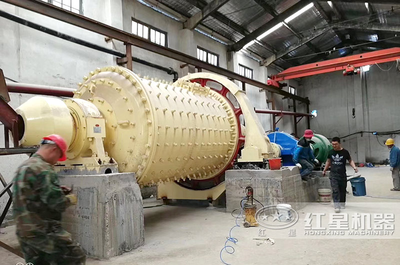 球磨機安裝現場